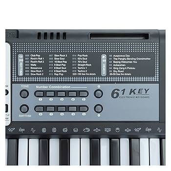 エレクトーン　電子キーボード 61鍵盤 多機能 Amazon.co.jp: 電子ピアノ 電子キーボード 61鍵盤 キーボード