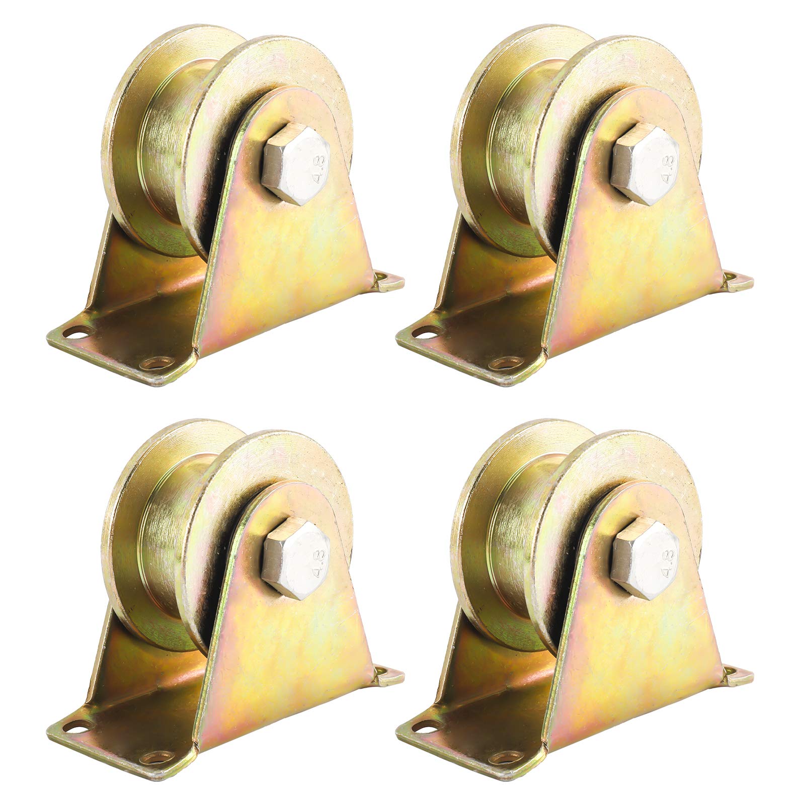 Buy HYDDNice 4PCS 2.3"(60MM) Groove Wheel Sliding Gate Roller Sliding