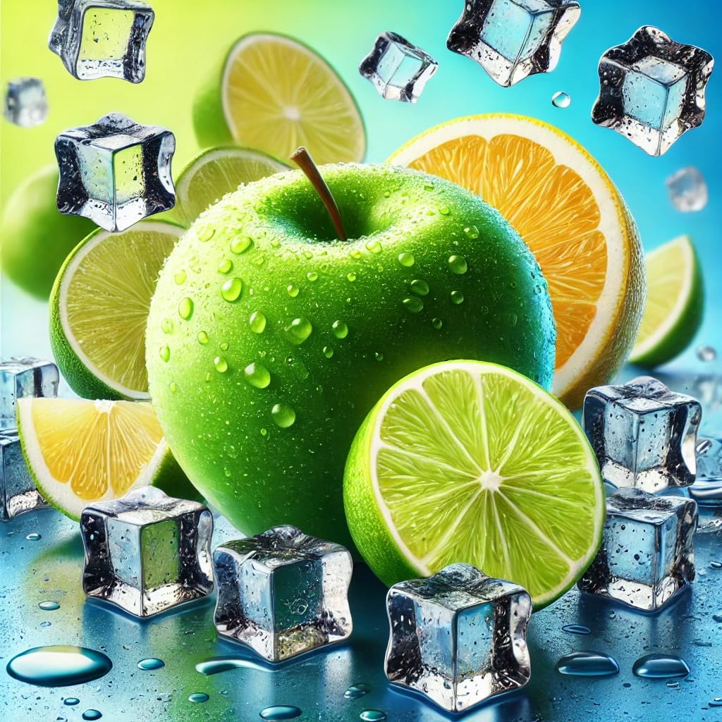 Citrus Cool Burst - grüner Apfel, Limette, Zitrone Ice Aroma Konzentrat - Vegan - Sasami - 100ml