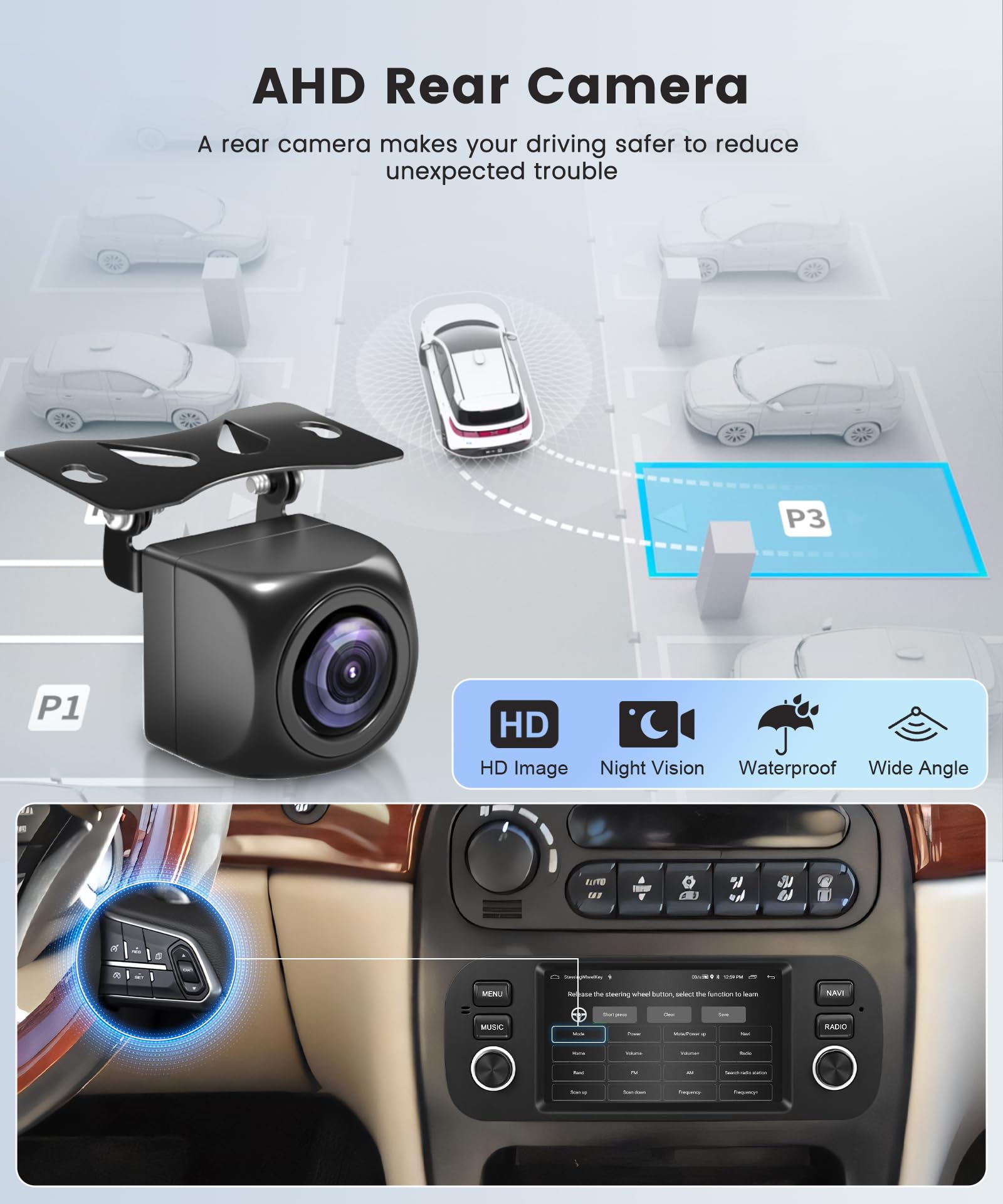 64G Wireless Carplay Android Radio de Coche para Jeep Grand Cherokee Wrangler Liberty Chrysler Grand Voyager 300M PT Cruiser RAM 1500 2500 5 Pulgadas Radio Android Auto Navi GPS WiFi Bluetooth FM/RDS
