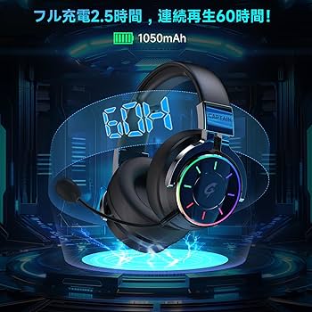 Amazon.co.jp: ゲーミングヘッドセット ワイヤレス PS5 へ