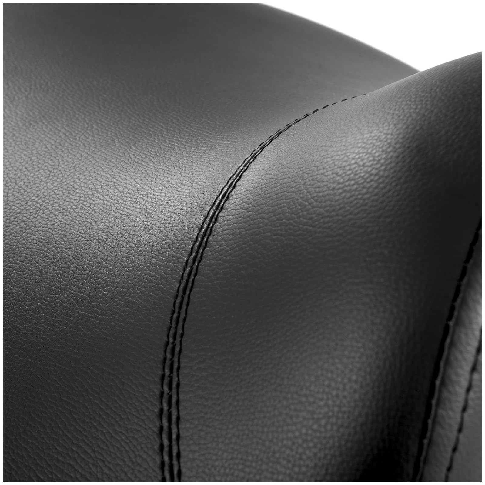 Physa Taburete de peluquería ergonómico 500-640 mm 150 kg Negro Asiento silla de montar Funda lavable cuero artificial