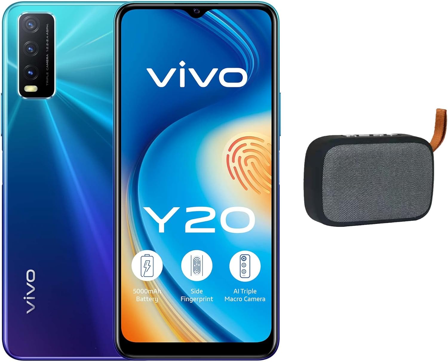 vivo Y20 Dual Sim Nebula Blue 4Gb Ram 64Gb 4G Lte With Bluetooth