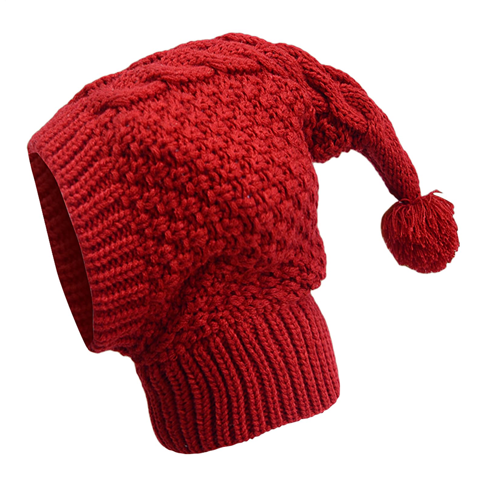 Dog Knitted Warm Hat | Winter Dog Knitting Hat Soft, Puppy Warm Hood Neck and Head Protector Knitting Cute Pet Apparel for Hunting, Camping