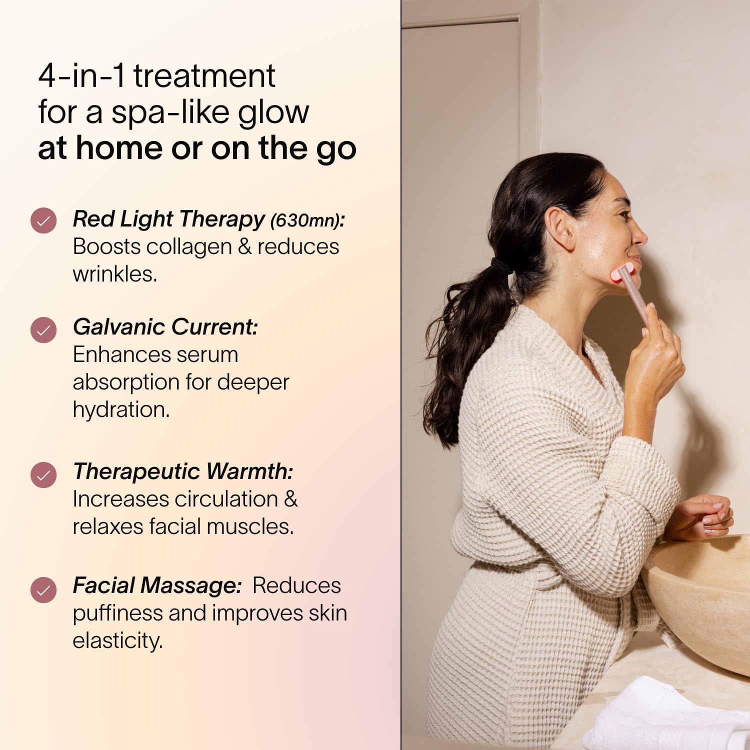 Solawave Red Light Therapy Starter Kit | Face Wand LED Device, Activating Serum, & Refill | Anti-Aging Tool for Depuffing, Under Eye Dark Circles, Reduces Appearance of Fine Lines, Lifts & Tones Neck