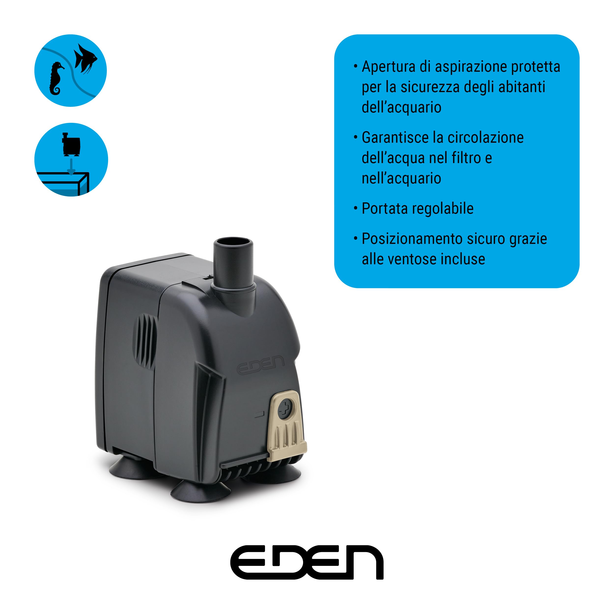 EDEN PAS 600 Pompa per acquario