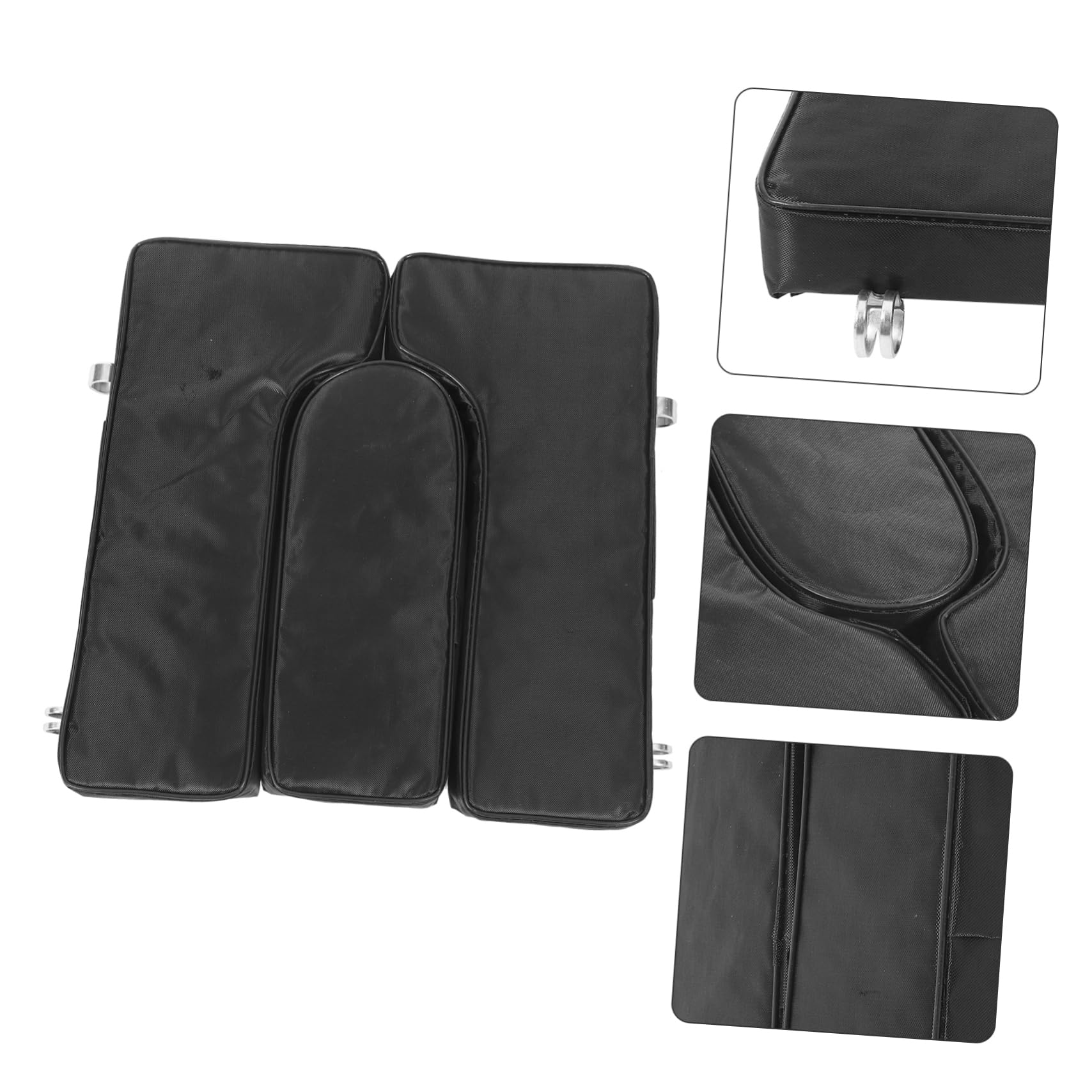 FRCOLOR Cojín para Asiento de Silla de Ruedas de Esponja y Cuero Negro