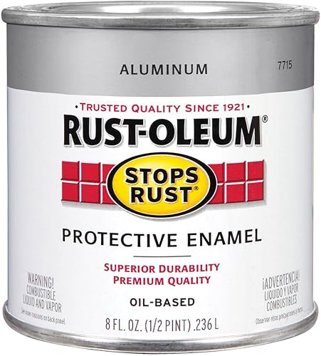 Rust-Oleum Pintura de esmalte protectora a base de aceite metálico 0.5 pt.