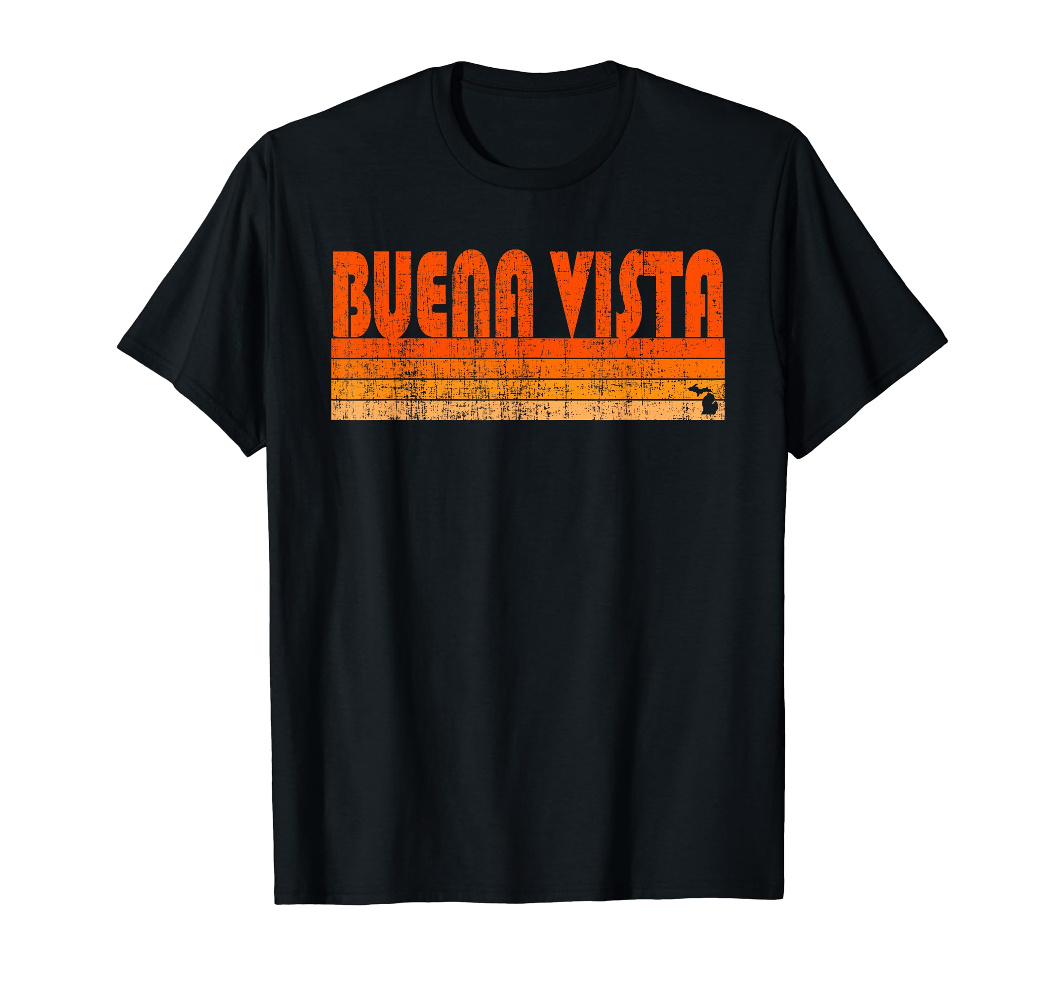 Buena Vista, Michigan Retro 80s Style T-Shirt