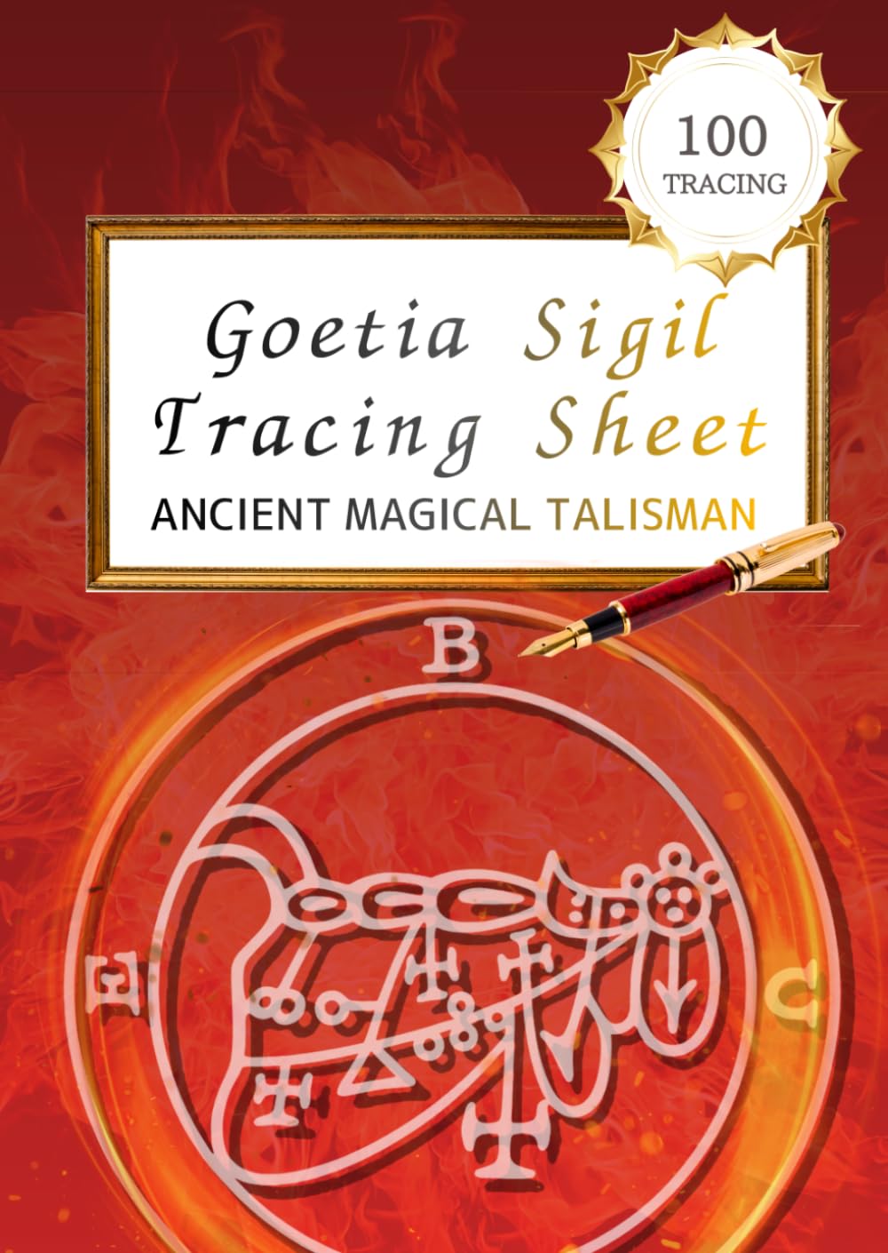 Goetia Sigil Bune Tracing Book: Solomonic Magic Talisman Art Meditation for Wealth and Wisdom: 100-Day Mindful Practice to Attract Riches, Eloquence, and Prosperity
