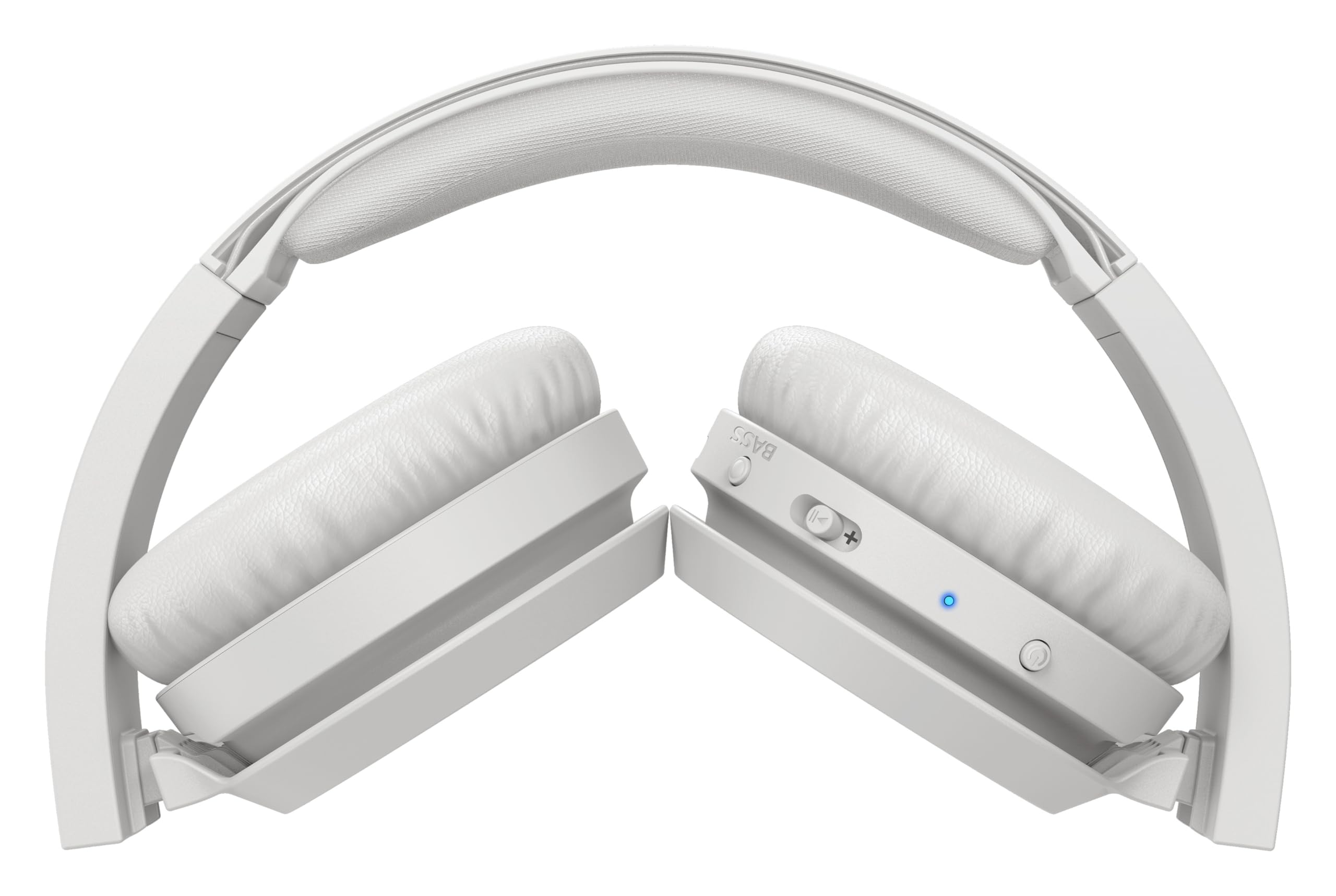 PHILIPS On Ear H4205WT/00 słuchawki z przyciskiem Bass Boost Bluetooth, czas odtwarzania 29 godzin, funkcja szybkiego ładowania, izolacja hałasu, składana , kolor biały matowy, Foldable 4205, White