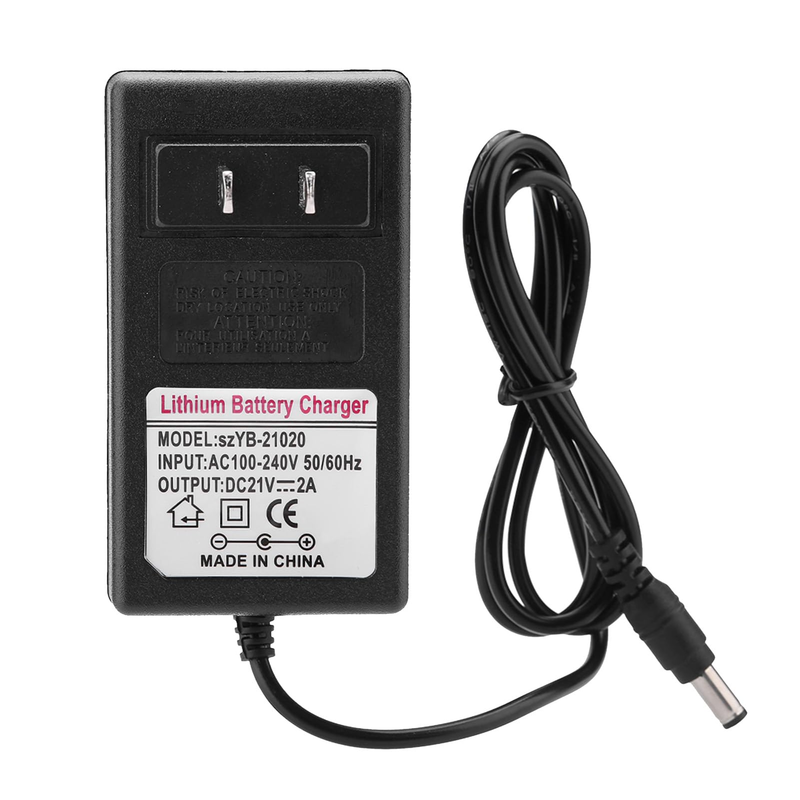 Amazon.com: 21V 2A Lithium Battery Charger, 21 Volt Power Adapter