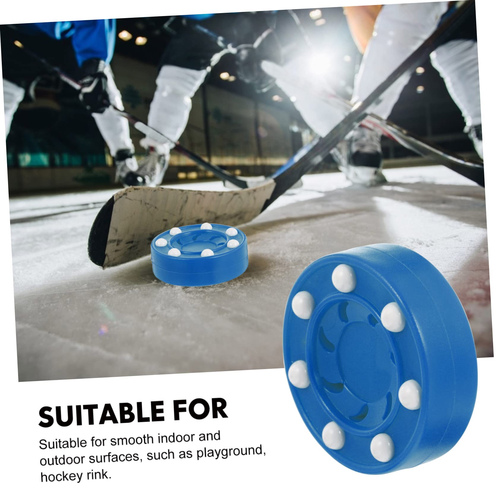 HANABASS 4 Stück Damen Hockeybälle Spiel Hockey Pucks Trainingspucks Rollhockey Puck Hockeybälle Zum Üben Professioneller Hockey Puck Für Spiel Hockey Üben Puck