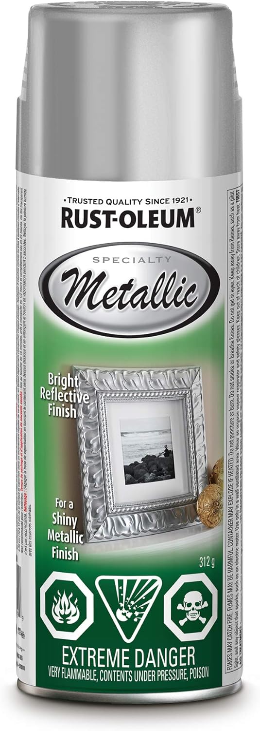 Specialty Metallic Effects Spray Paint in Silver, 312g, Spray Paint