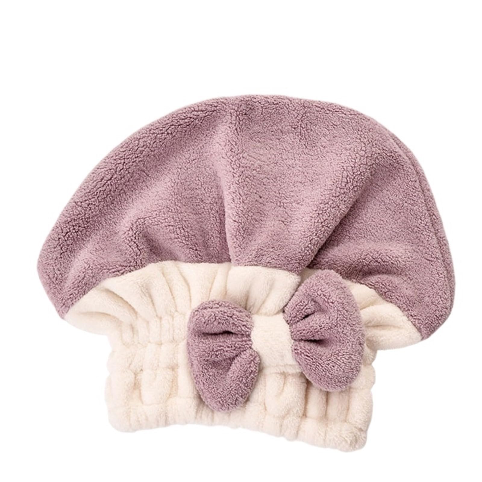 LUYSGBXR Hair Towel Hair Drying Towels Coral Velvet Super Absorbent Towel Cap Quick Dry Head Wrap Shower For Wet(Purple)