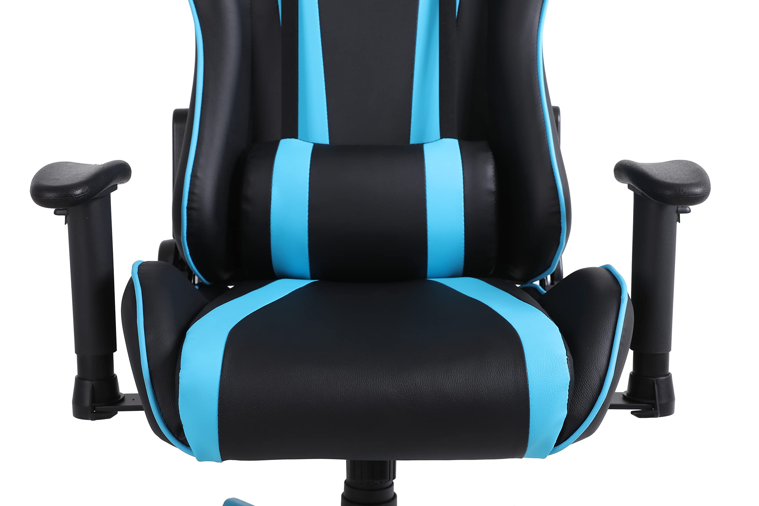 Sedia da Gaming Massimo Comfort e Stile RAPTOR Schienale Reclinabile Altezza Regolabile con Braccioli Poggiatesta Supporto Lombare Poltrona Playstation (Nero/Blu)