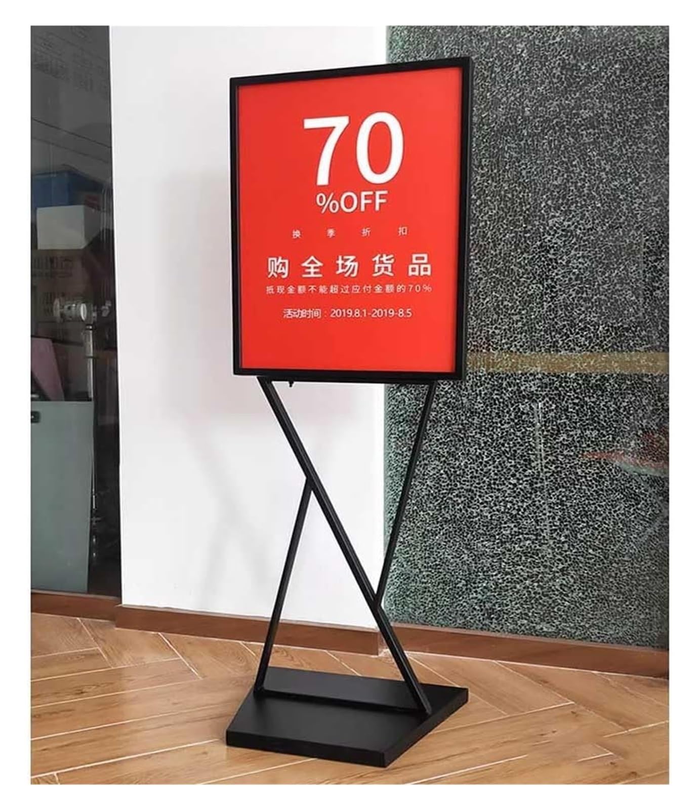 Soporte De Pie Para Carteles Soporte Vertical For Carteles De Doble Cara, Soporte For Carteles De Pie, Soporte For Carteles Guía, Soporte De Exhibición For Vallas Publicitarias, 60 Pulgadas De Alto, C