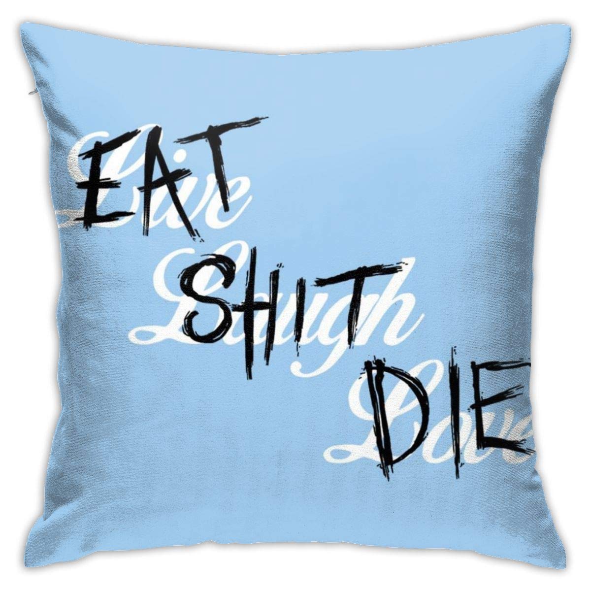 JIANKUNPillowcase, Double-Sided Printing, Hidden Zip Pillowcase, Beautiful Printed Pattern Pillowcase 18inchX18inch