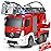 Benz Licensed Remote Control Fire Truck, RC Fire Truck Toy, Rechargeable Construction Truck Toys with Alarm Lights, Hose, Working Water Pump and Rotating Rescue Ladder Fire Truck Toys Gift for Kids