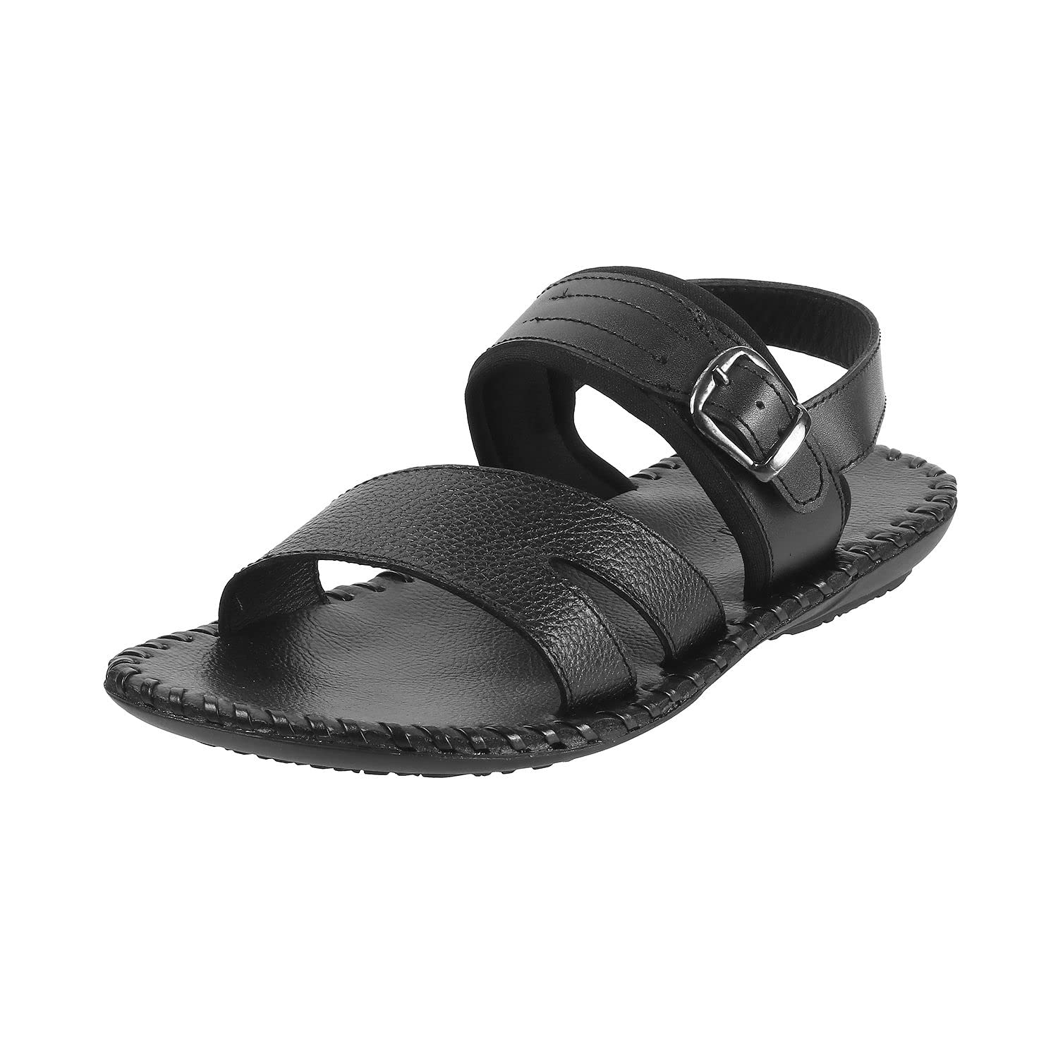 Mochi Mens Leather Black Sandals (Size (8 UK (42 EU)) (B0B9P1VHB2) Amazon Price History, Amazon Price Tracker