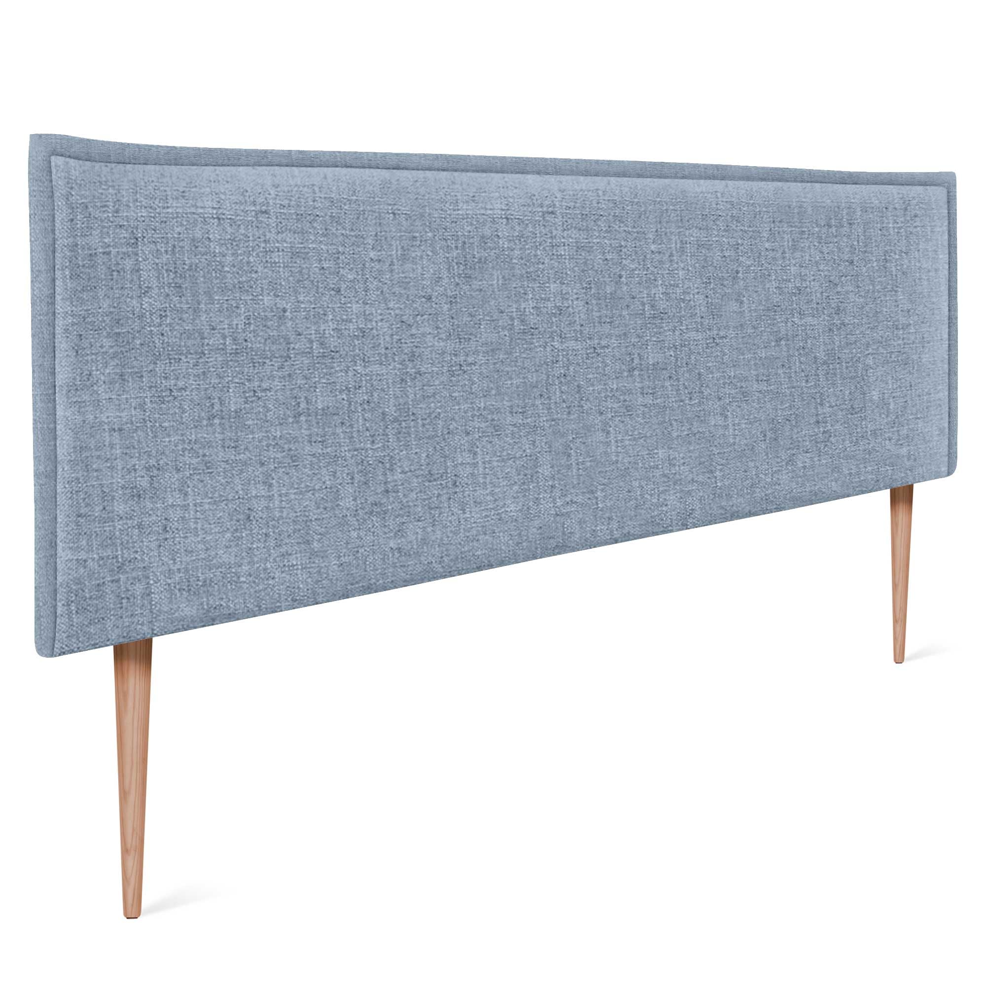 DHOME Solid Natural Linen Headboard with Trim Upholstered Headboard Bed Bedroom Modern Top Trending (Natural Linen, 160 x 105 cm with Legs (Beds 150/160)) — view 64