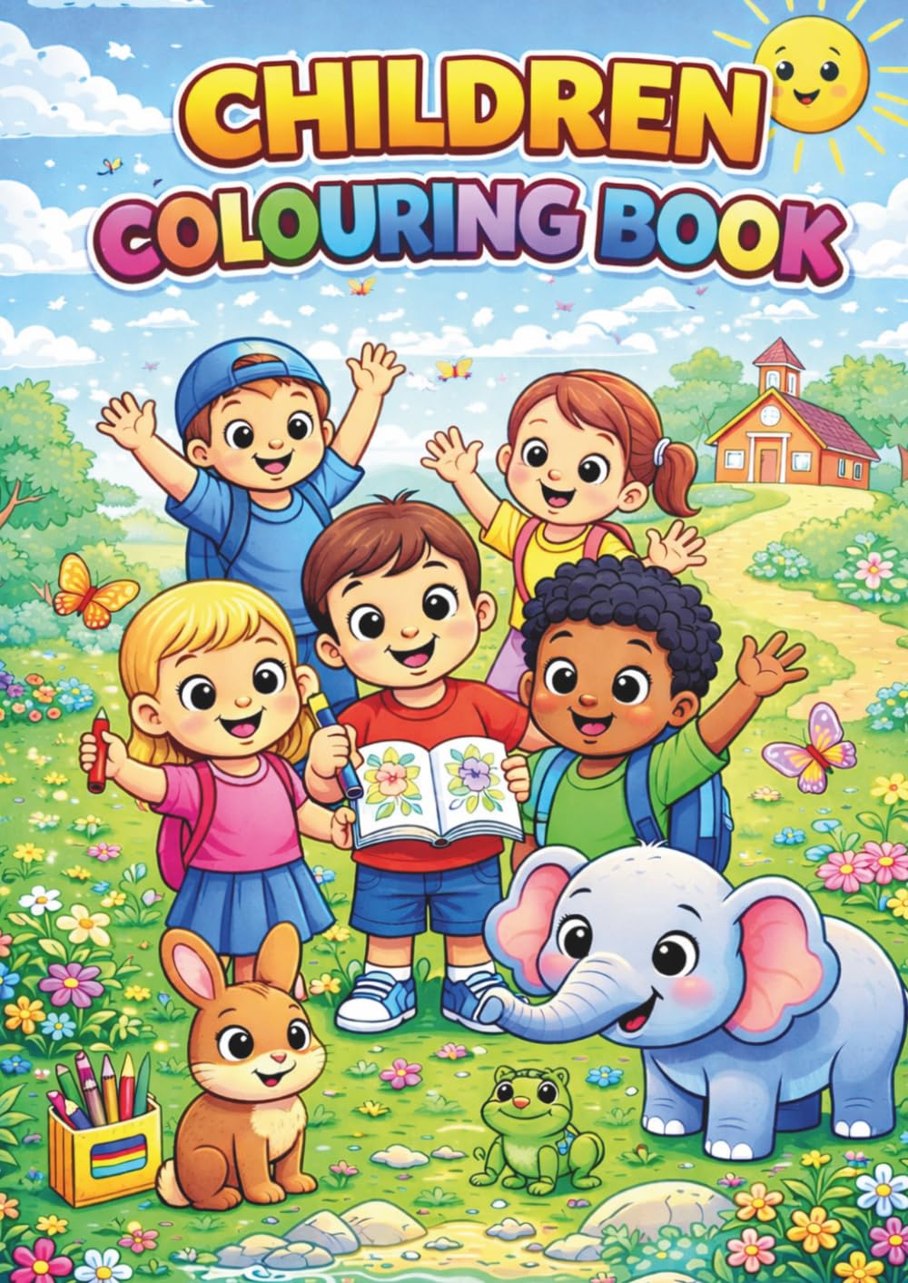 Children Colouring Book: Fun and Easy Coloring Pages for Kids Ages 4-12