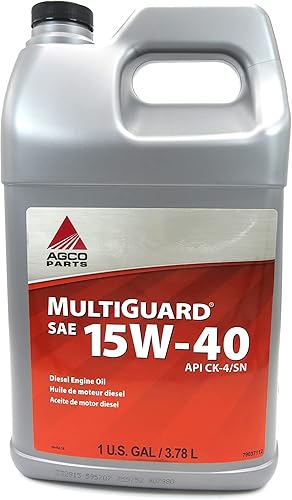 AGCO MultiGuard SAE 15W-40 API CK-4 Aceite de motor diésel de 1 galón 79037112