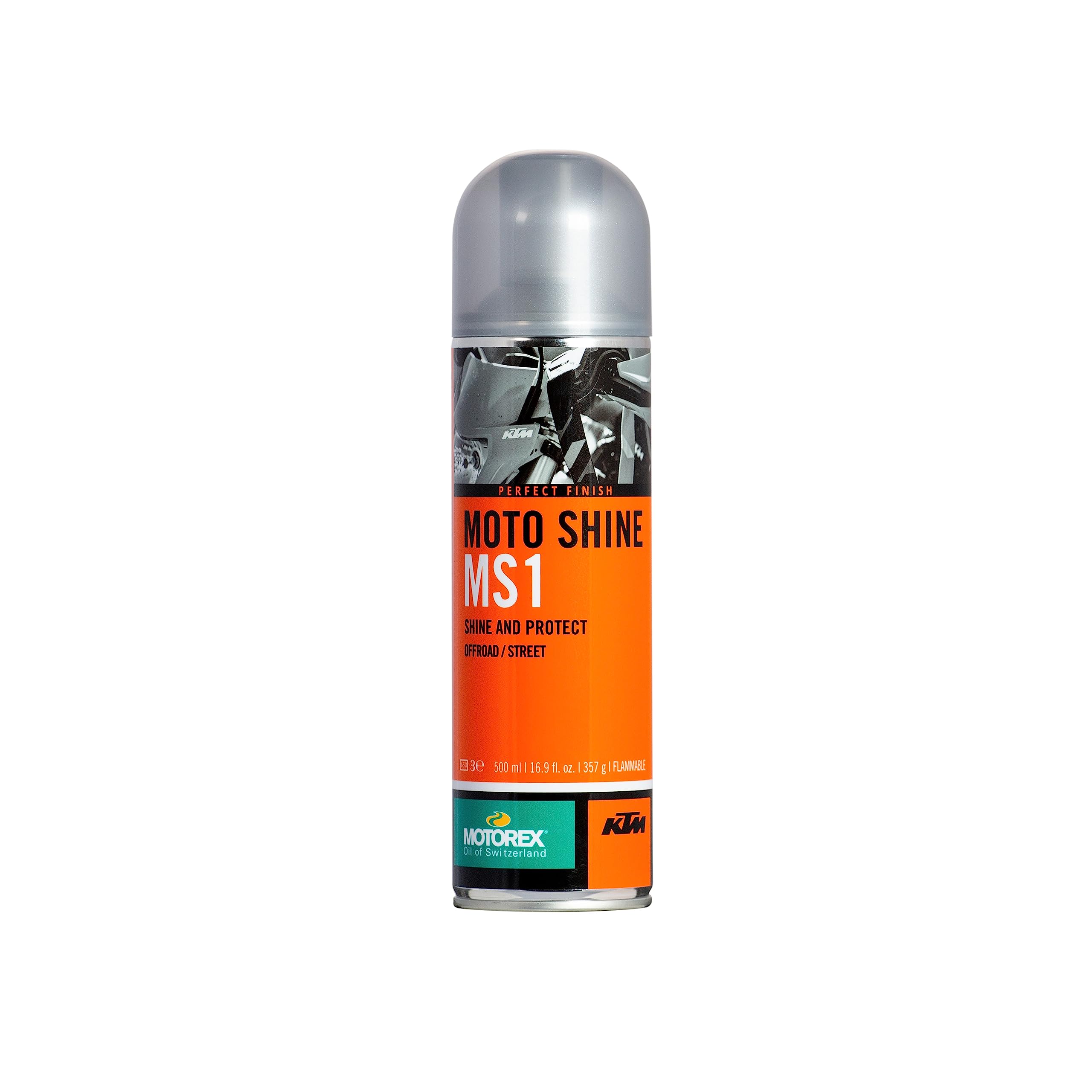 KTM Motorex Moto Shine MS1 (500 ML - 1 Can) Special Gloss Spray Used For After Cleaning Polish