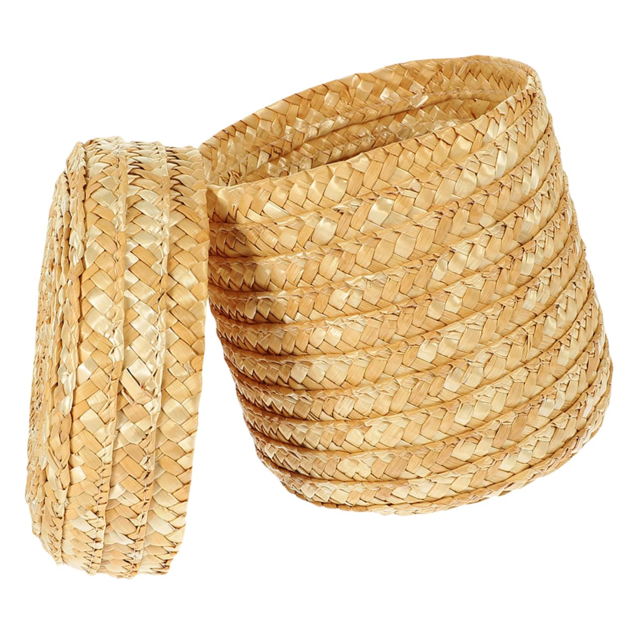 ABOOFAN Woven Storage Basket with Lid Rustic Home Organizer for Snacks and Daily Supplies and Versatile for Kitchen Office Hotel Use