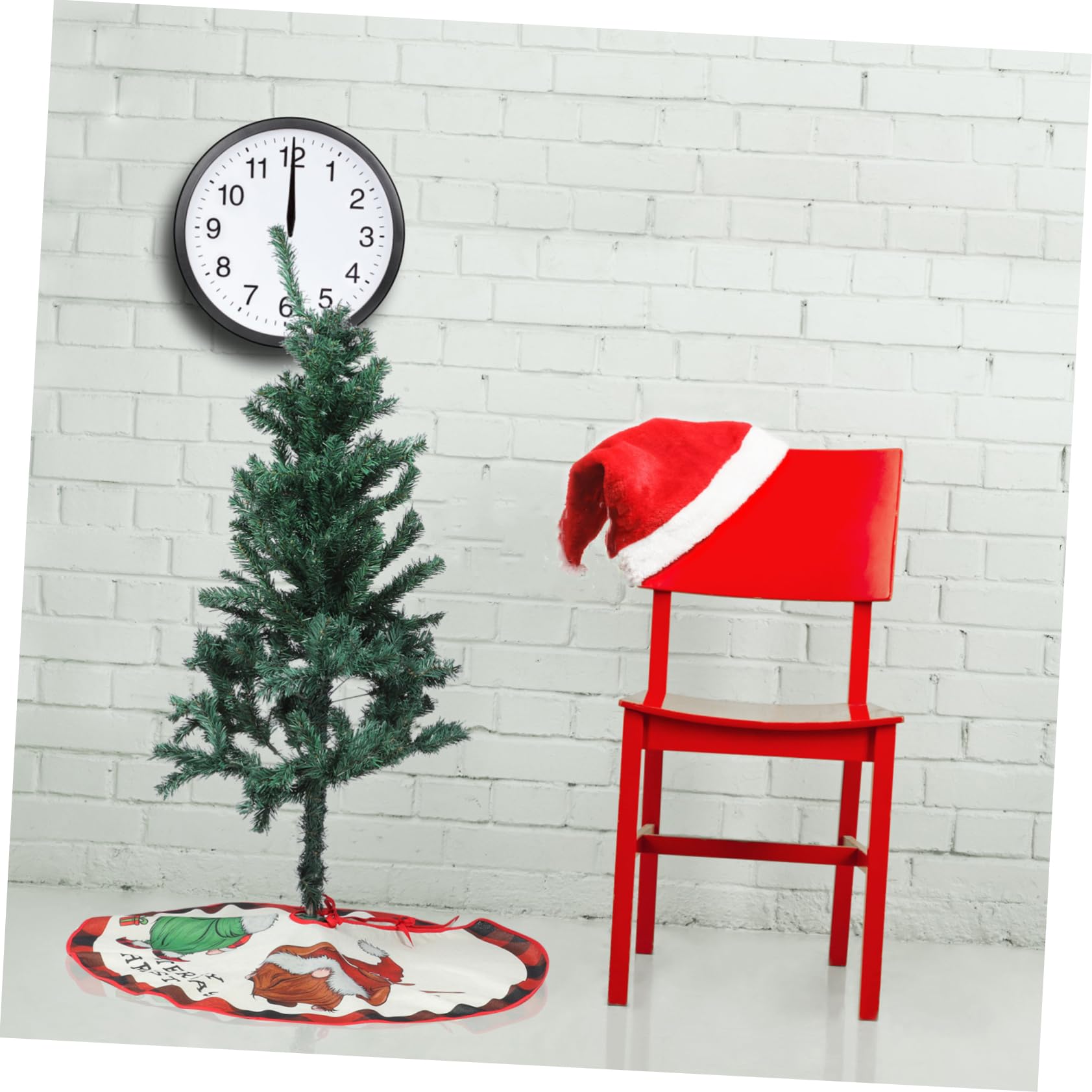 MAGICLULU 5 Piezas Falda De Árbol De Navidad Falda De Navidad Bajo El Arbol Pegatina Alfombra De Arbol De Decoraciones Guirnalda Estera del Árbol De Calcomanías Adornos Paño