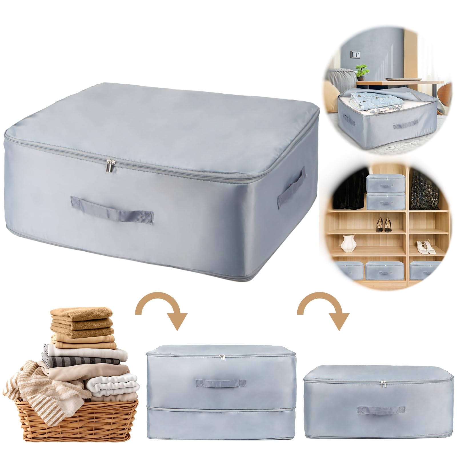 Space Saving Self Compression Organizer met Zipper