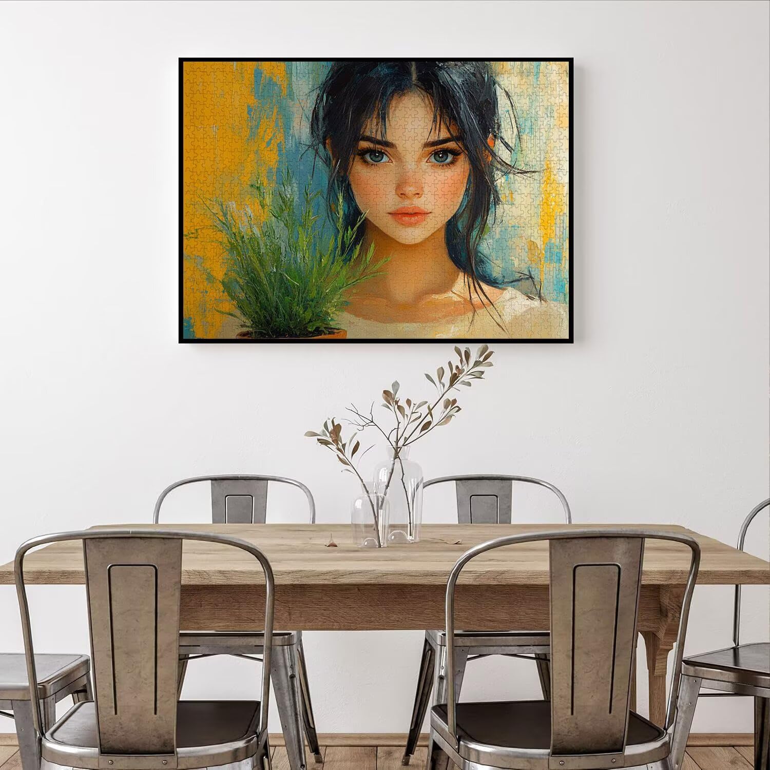Puzzle 2000 Teile Mädchen Herausforderndes Klassische Puzzles, n-646 | Familienpuzzles, Entspannung Aktivitäten, Schwieriges Kunst Puzzle Topfpflanzen, Impossible Herausforderndes, Frauen Geschenk