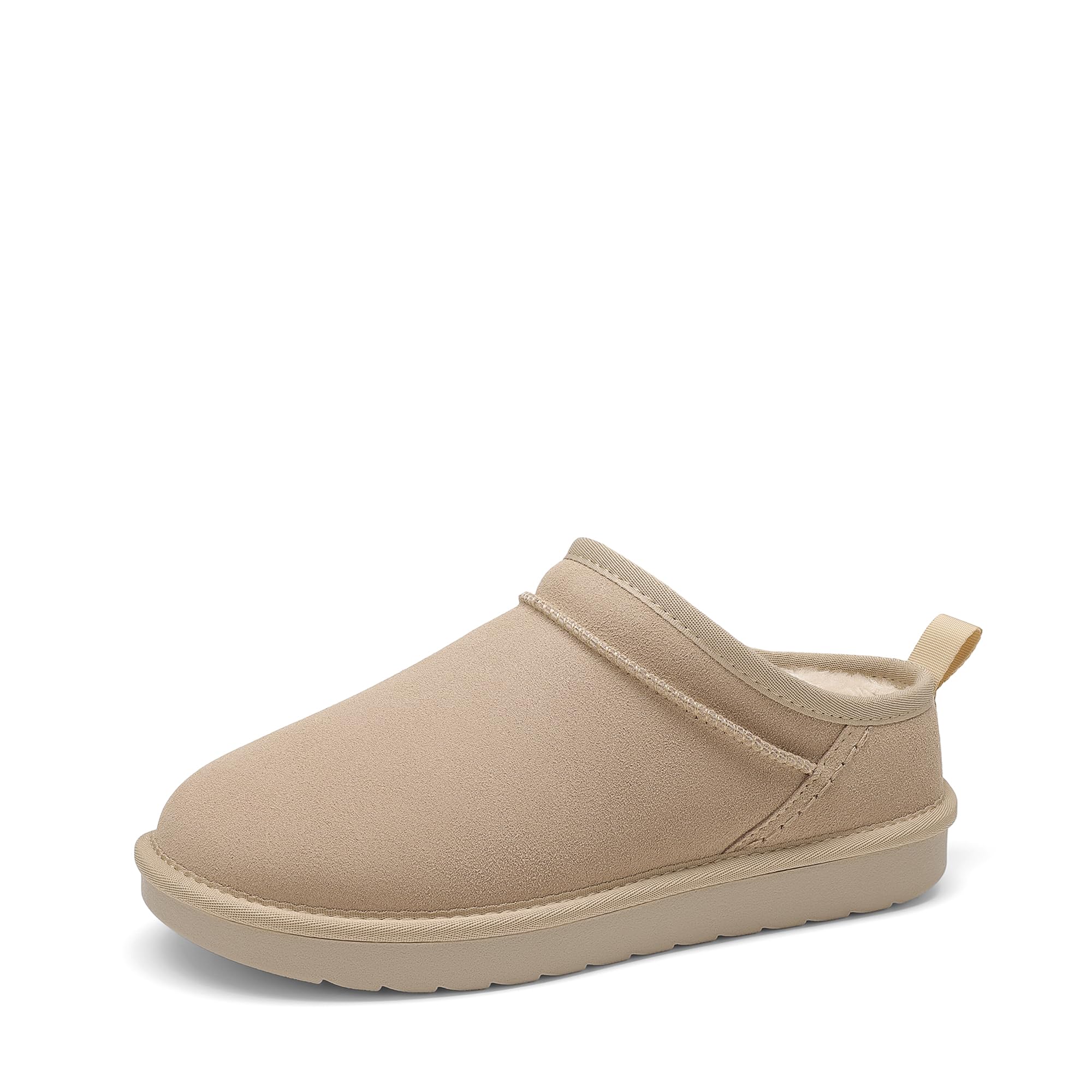 DREAM PAIRS Women's Genuine Suede Slip On Slippers