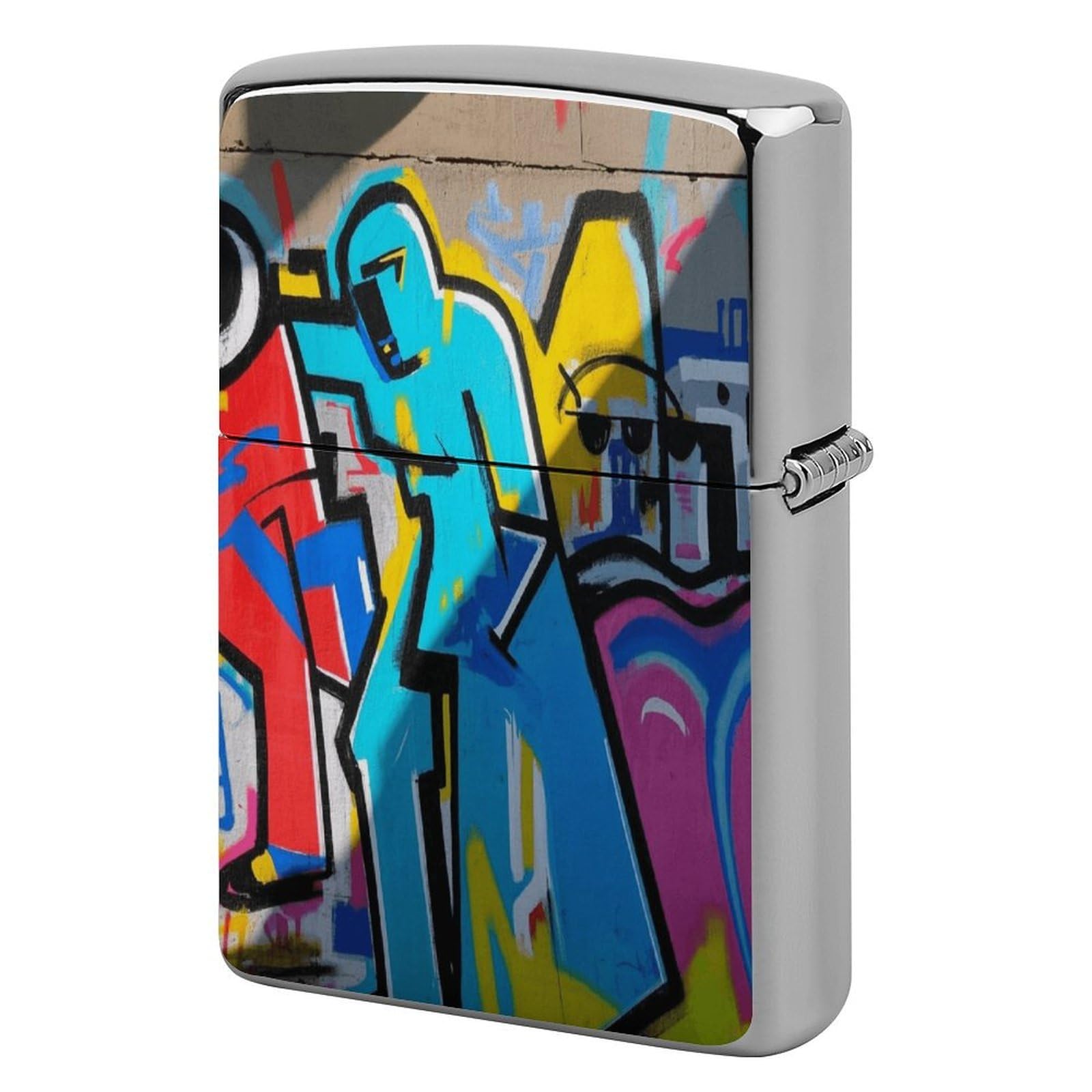 Fekiloot Style Graffiti Lighter Case Cover Metal Lighter Case