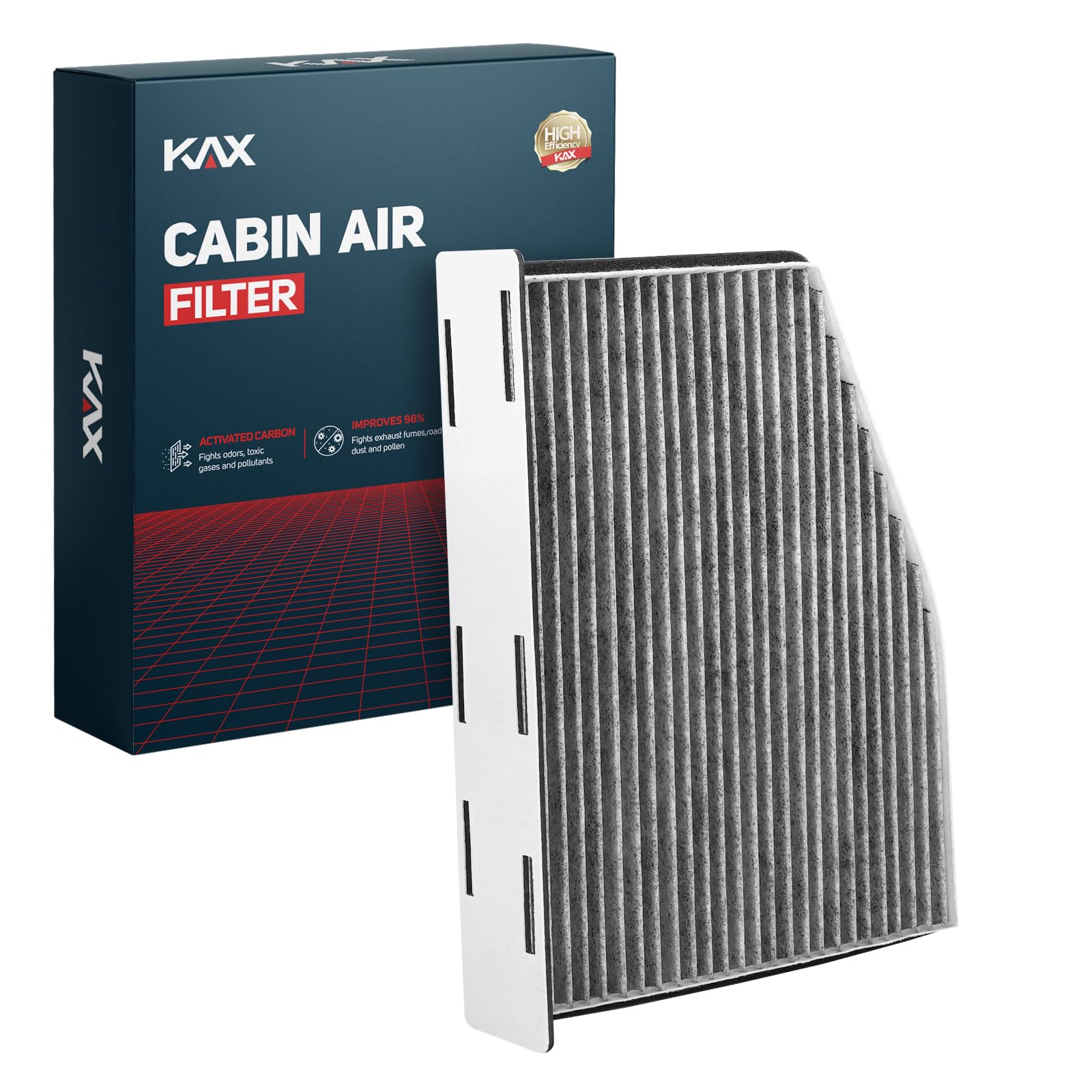 KAXCabin Air Filter, CF10373 Replacement for Jetta, Passat, Tiguan, Beetle, Golf, CC, Rabbit, GTI, R32, A3, A3 Quattro, Q3, TT, w/Activated Carbon Passenger Compartment Air Filter