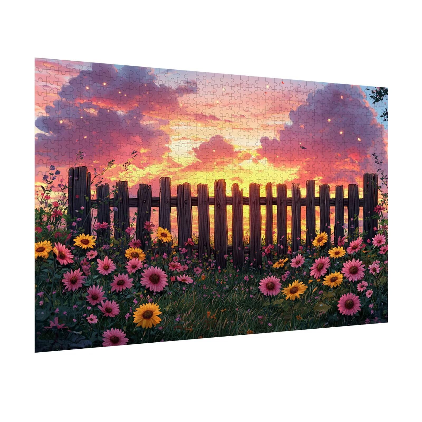 Puzzle 3000 elementów dla dorosłych, 3D, kwiaty, drewniane puzzle, N-295