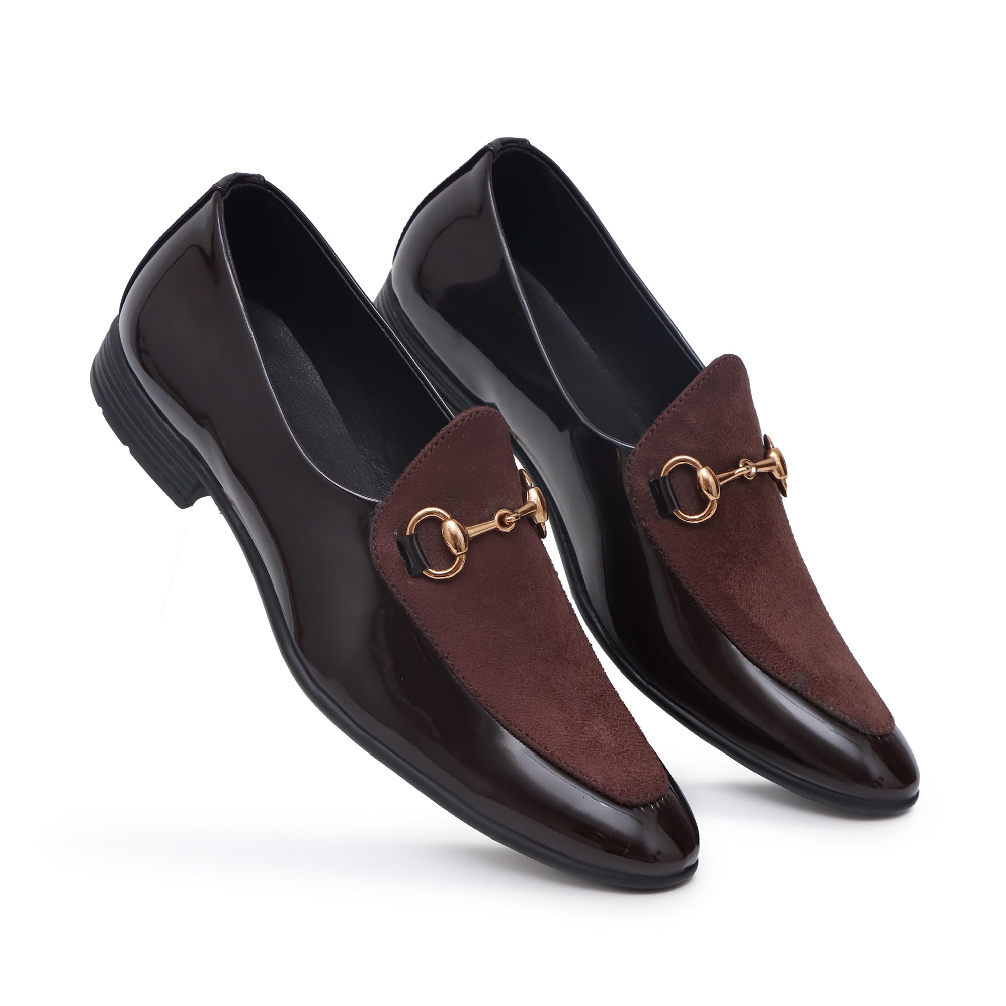 SHUAN Patent Leather Formal Mocassins for Men Brown (B0CTQV4WPB) Amazon Price History, Amazon Price Tracker