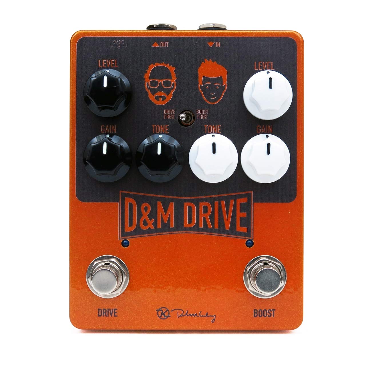 KeeleyD&M Drive Overdrive and Boost Pedal, Orange (KDMDrive)