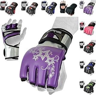 MMA Gloves, UFC Kickboxing Gloves, MMA Sparring Gloves, MMA Training Equipment, Fighting Gloves for Mixed Martial-Arts, MMA Training Gloves Adults Men & Women by BeSmart