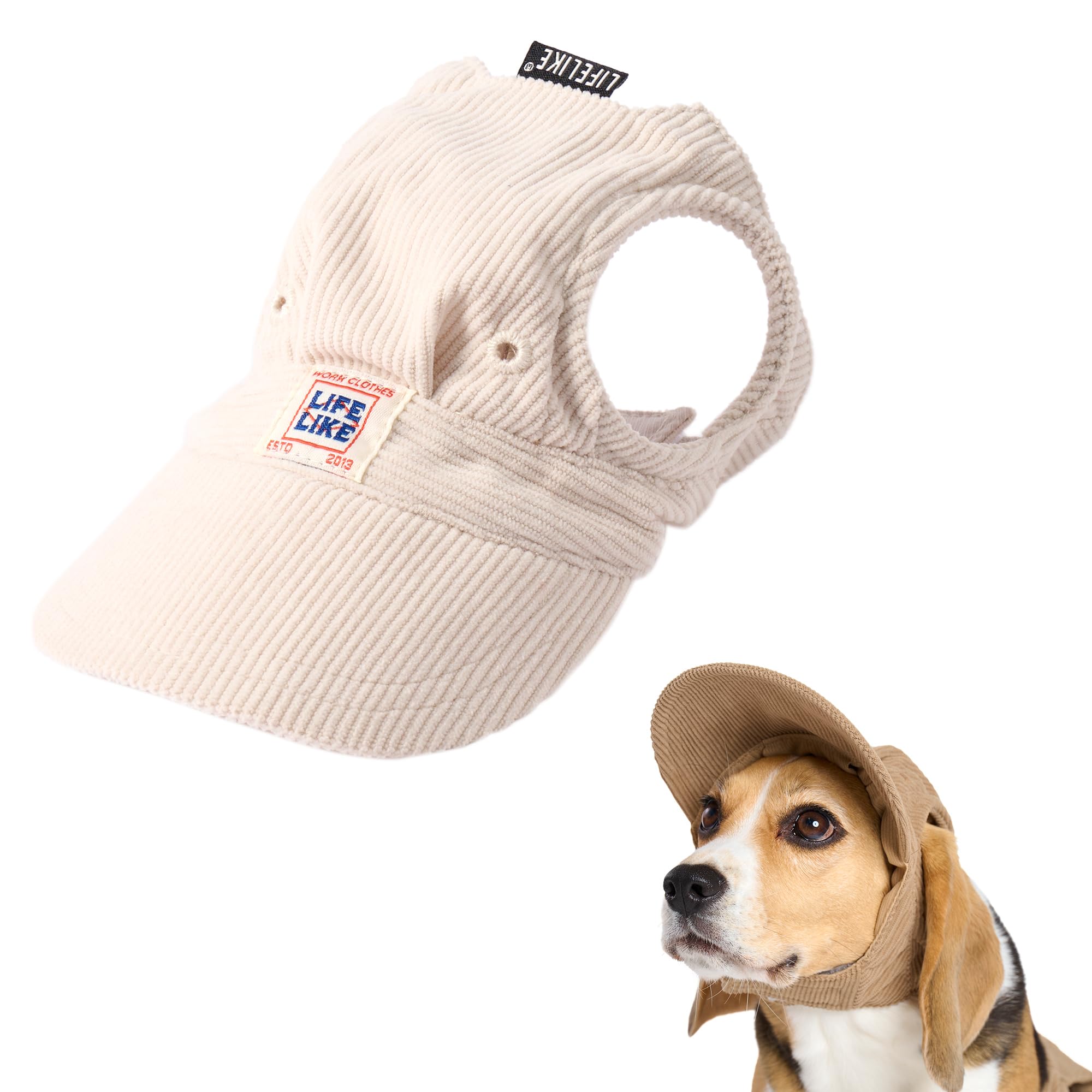 Amazon | 【LIFELIKE公式】コーデュロイキャップ 犬 キャップ ニット