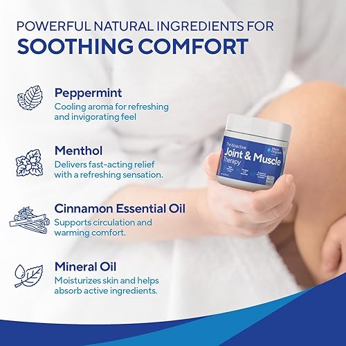 Miniatura 3 de Marie Originals Terapia articular y muscular Crema tópica para aliviar el dolor no graso, alivio homeopático con aceites esenciales naturales para