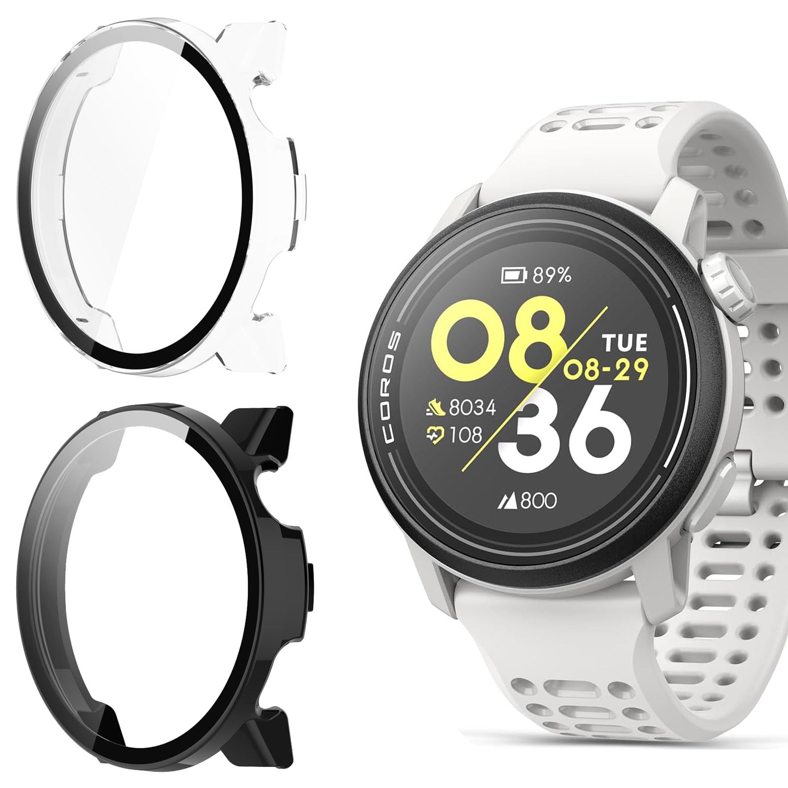 Acheter Étui De Protection PC + Verre Trempé Pour COROS Pace 3, Coque De Protection Plein écran, Pare-chocs