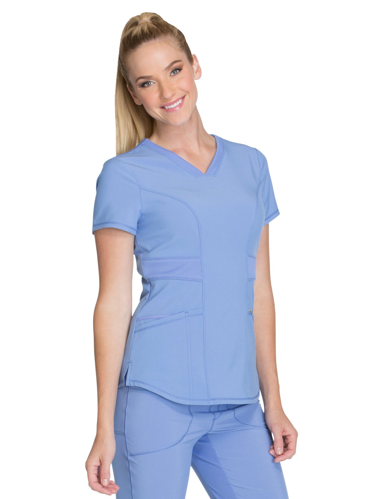 Infinity Cherokee V-Neck Women's Nurse Scrub Top, 4-Way Stretch, Superior Performance and Comfort CK623A