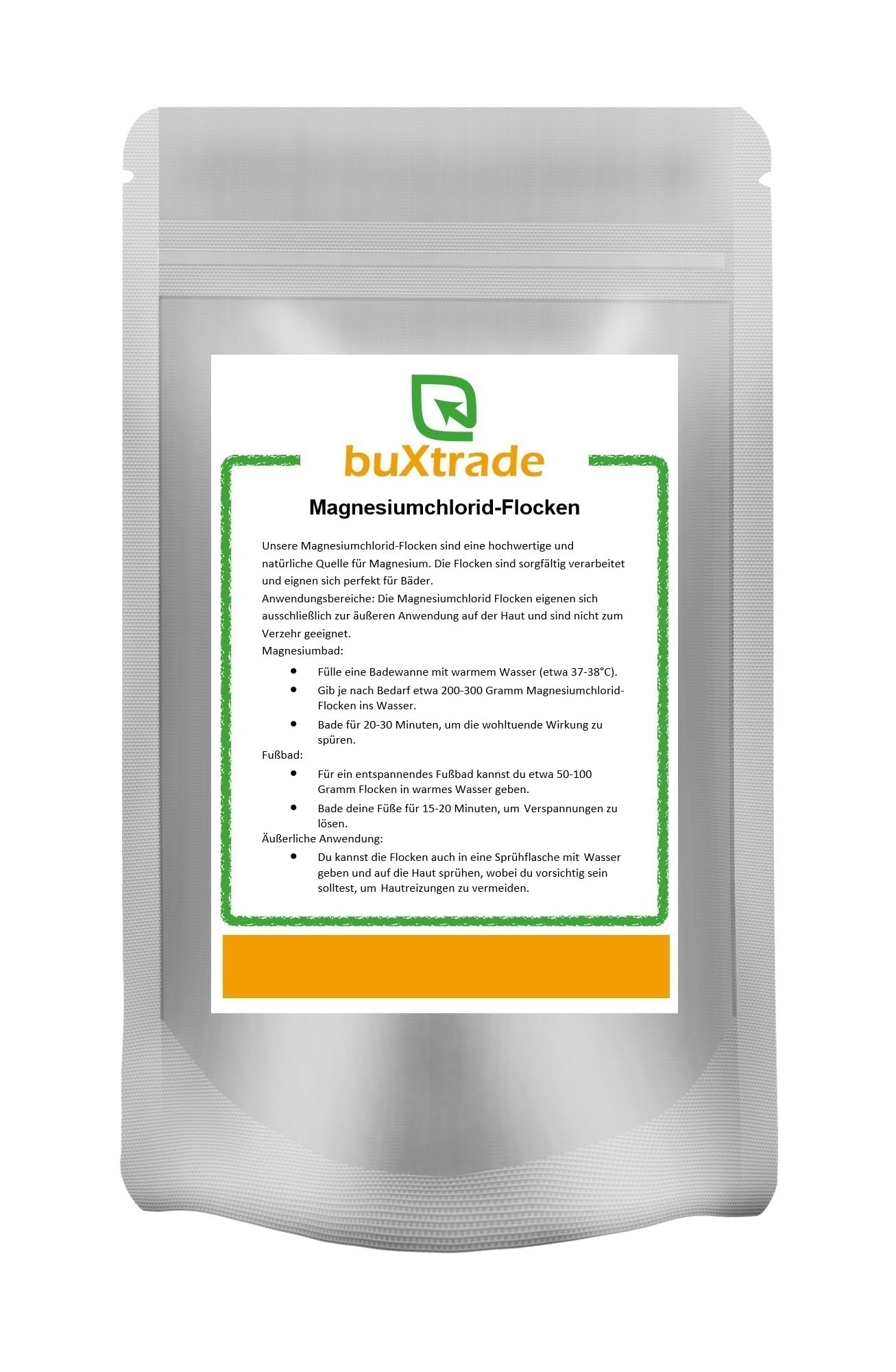 Buxtrade Magnesiumchlorid Flocken Badezusatz Pharmaqualität