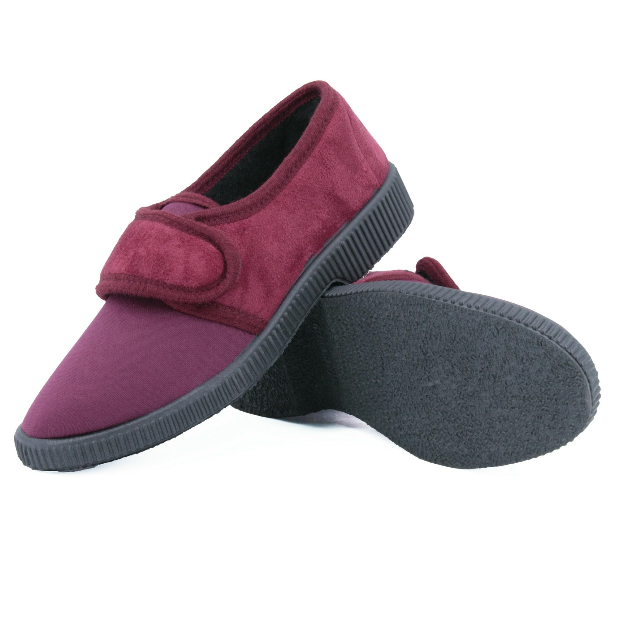 JOMIX Pantofole Donna Invernali Ciabatte da Anziani con Strappo Scarpe Lavabile in Lavatrice