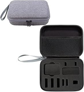 JOYSOG Action 4 Case, Portable Carrying Case Storage Bag for DJI Action 4 Action Camera case Travel Portable Bag(Grey), Grey, Bag Organiser