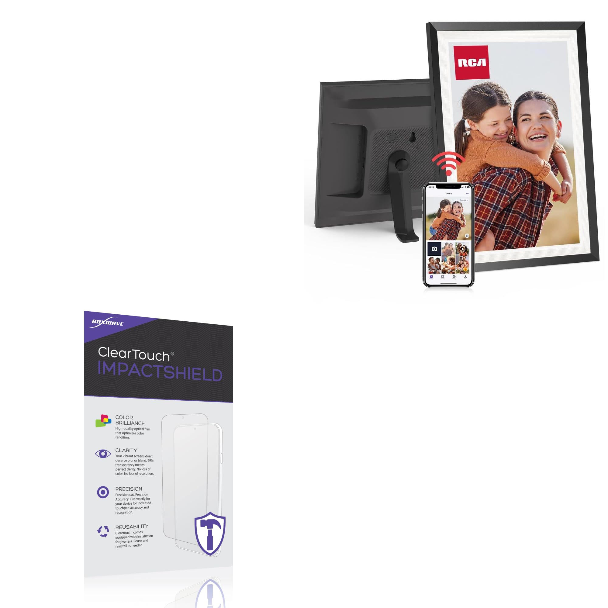 BoxWave Screen Protector Compatible with RCA 114KZ - ClearTouch ImpactShield (2-Pack), Impenetrable Screen Protector Flexible Film