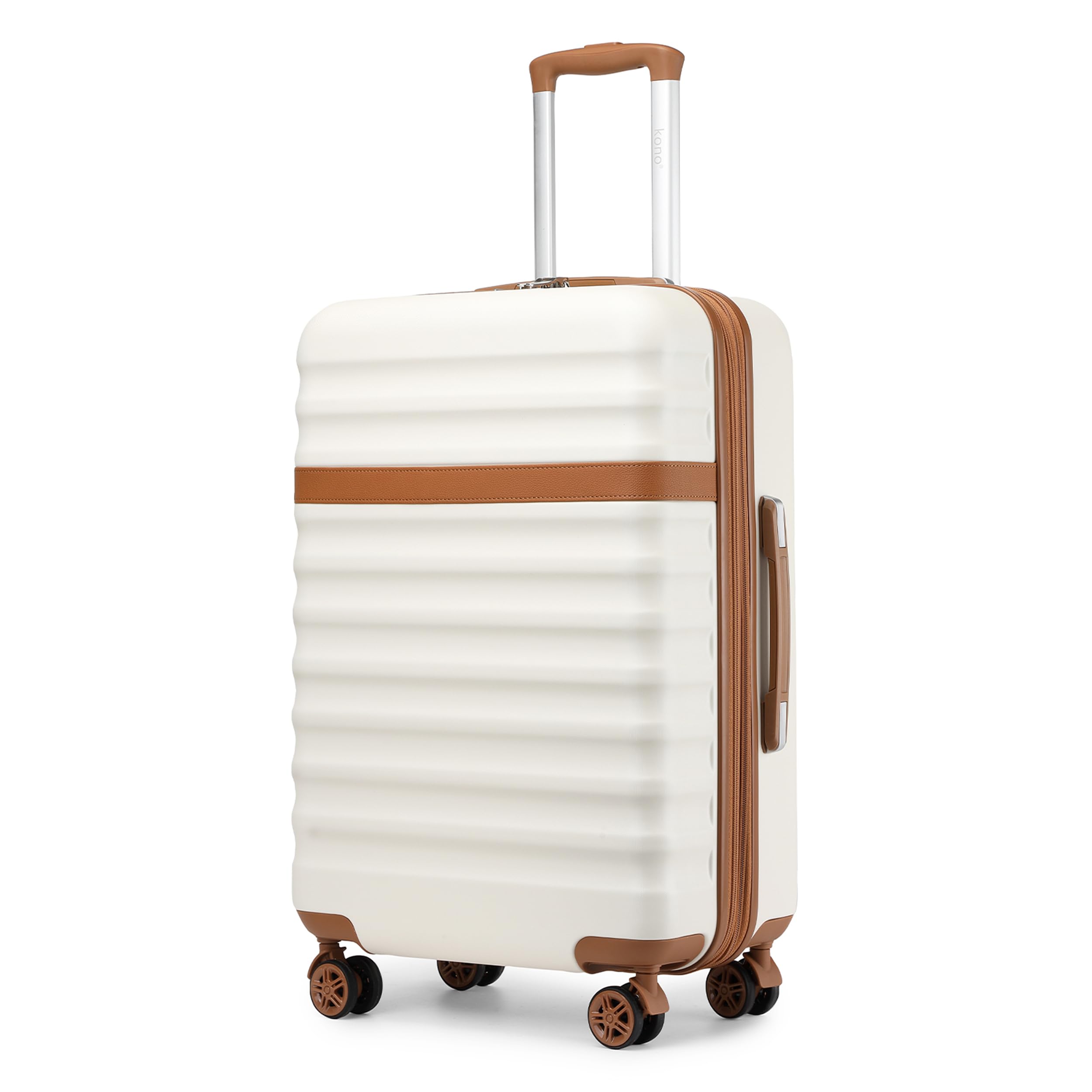 KONO Koffer Trolley Hartschalenkoffer aus ABS+PC leicht Reisekoffer mit 4 Rollen TSA Schloss