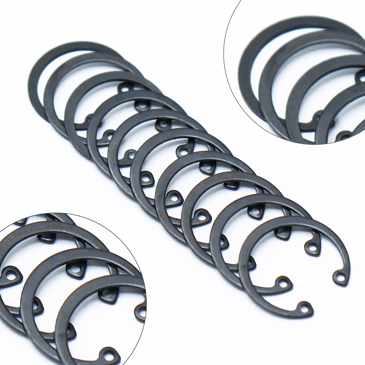 QUARKZMAN Innen-Sicherungsring 74,5mm – 304 Edelstahl, 2,5mm Dick – 2 Stück Für Wellennuten
