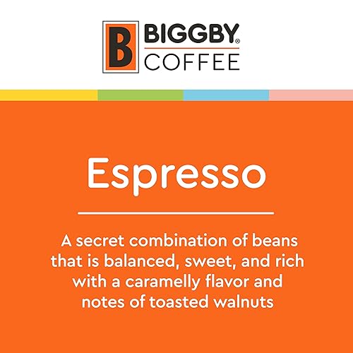 Miniatura 3 de BIGGBY Café expreso en grano entero, bolsa de 5 libras, tostado oscuro